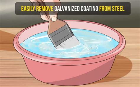 how to remove galvanized coating from sheet metal|removing zinc coating from steel.